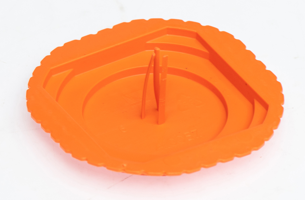 Montagedeckel für Dosen ∅68, orange – Pawbol