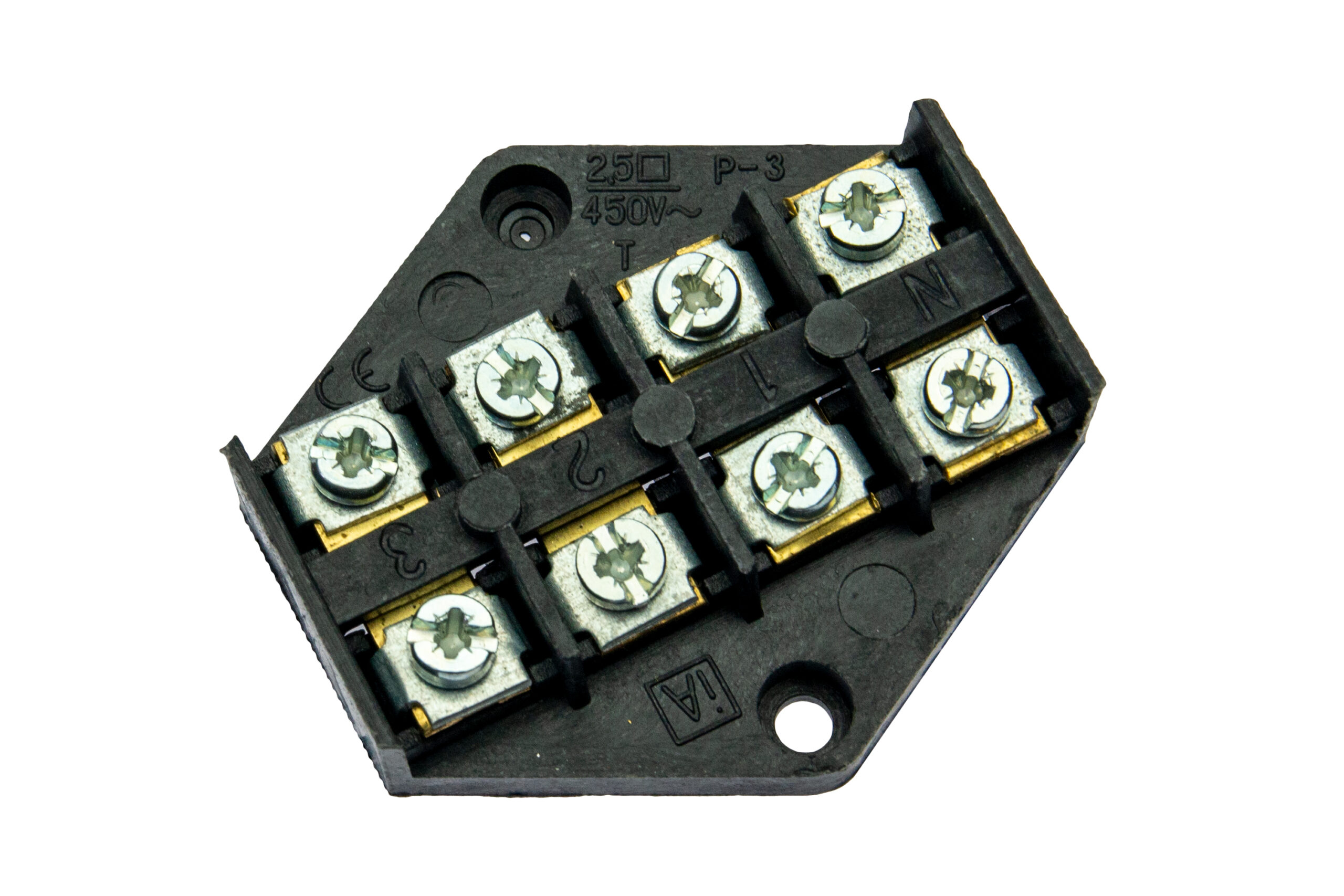 Klemmenleiste LZ romb, 4x2,5mm2, 24A, 450V, schwarz – Pawbol
