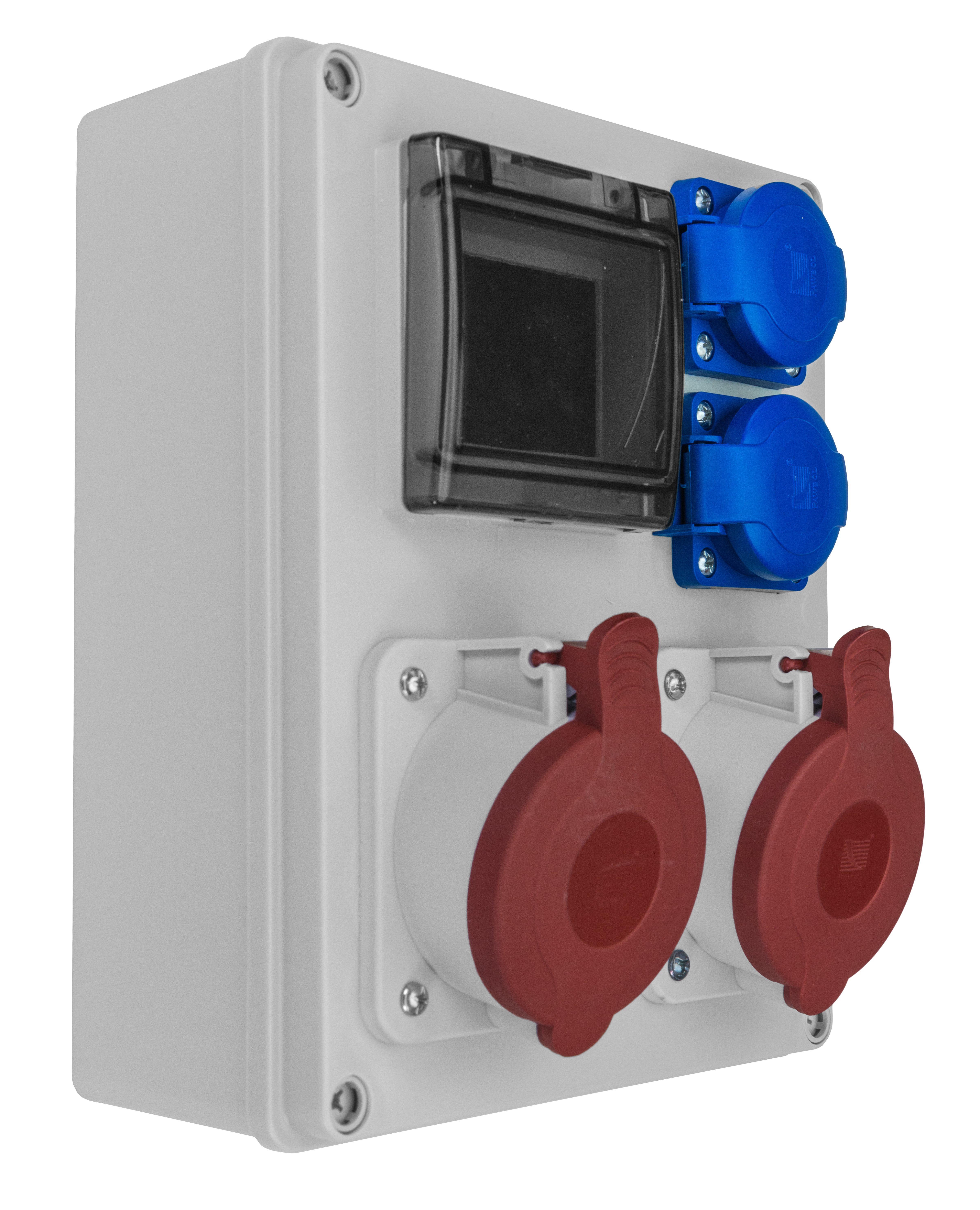 Verteiler R-BOX 240 4S: 2x32A/5P, 2x250V, 400V, IP44 – Pawbol