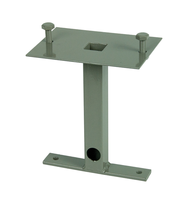 Sockel für Gartensteckdosensäule, Stahl, ohne Schrauben, grau – Pawbol