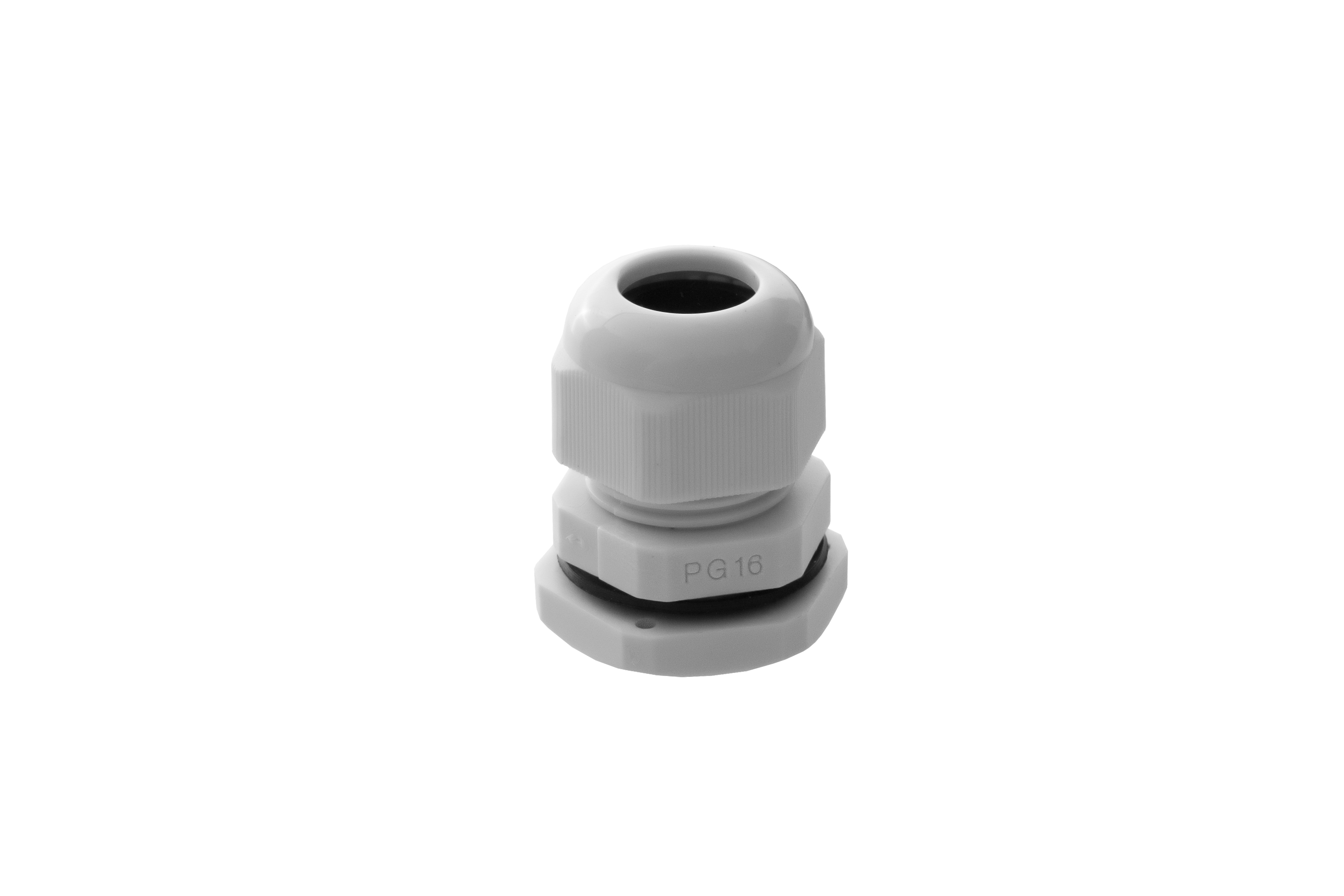Isolier-Kabelverschraubung PG-16, grau, IP68 – Pawbol