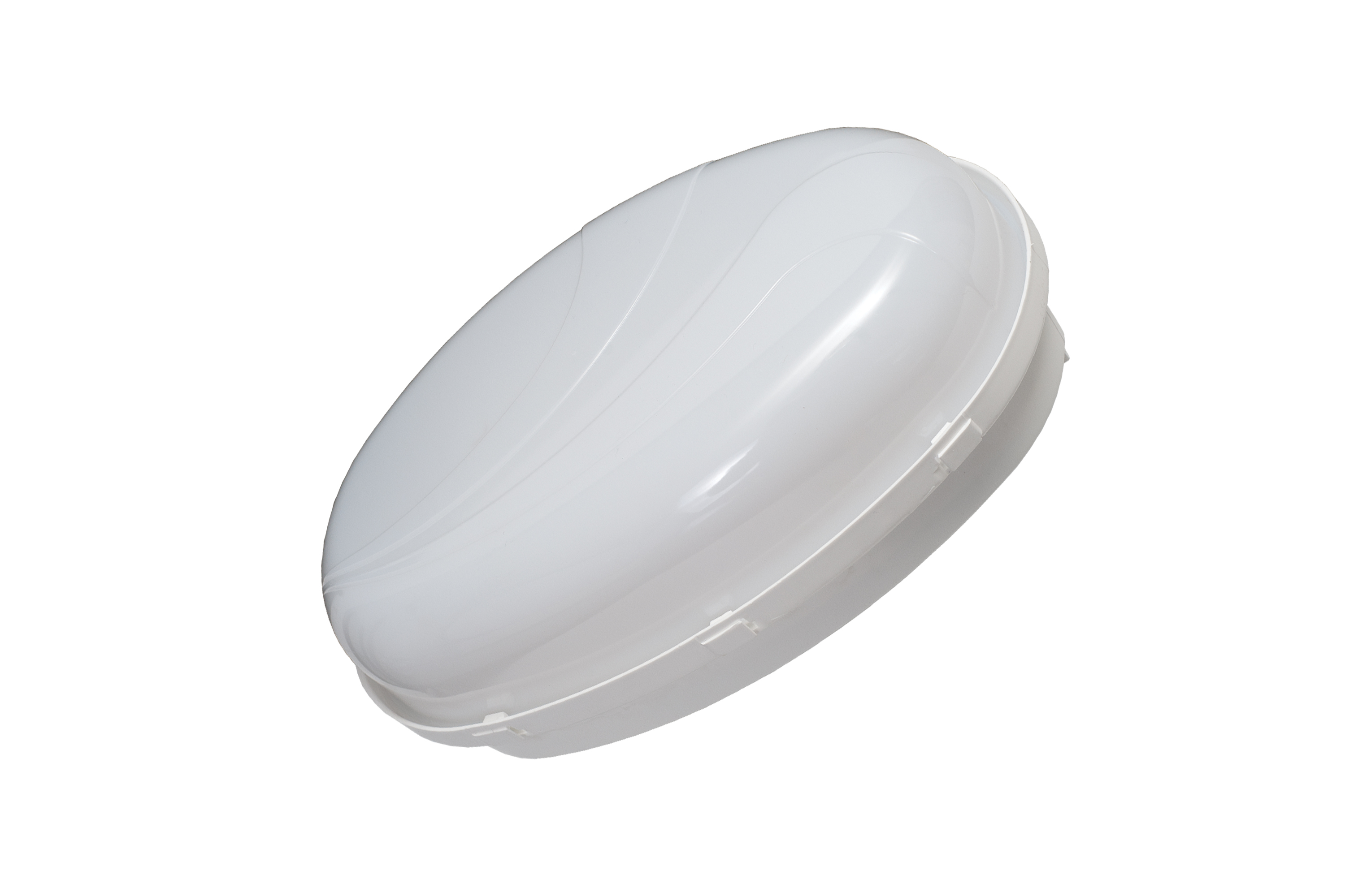 Leuchte PANDA OVAL, E27, 25W, milchige Lampenschirm, Sockel weiß, UV-beständig, 23UV-Beständigkeit – Pawbol