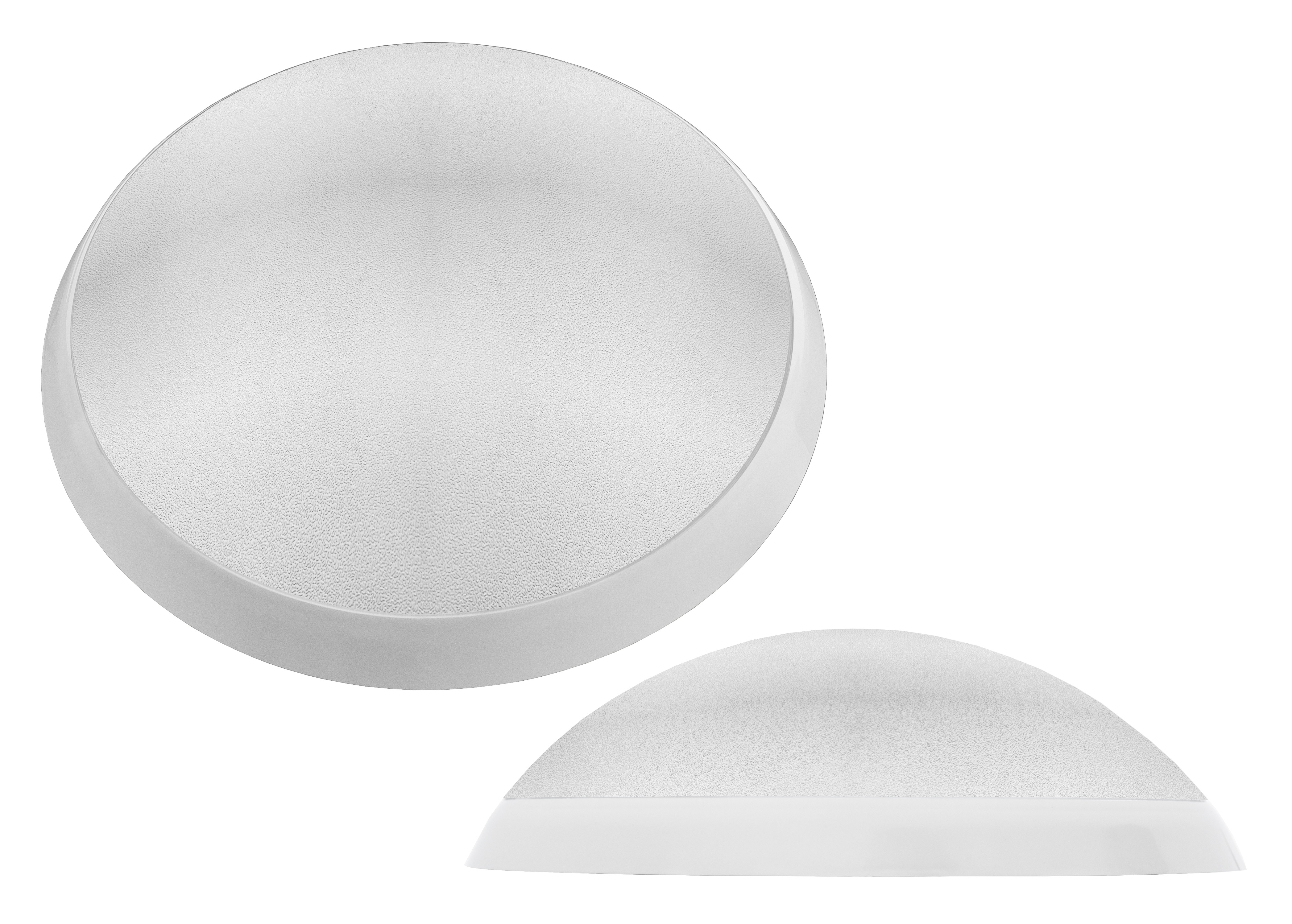 Leuchte PANTERA, E27, 18W, transparente Lampenschirm, Ring weiß, UV-beständigUV-Beständigkeit – Pawbol