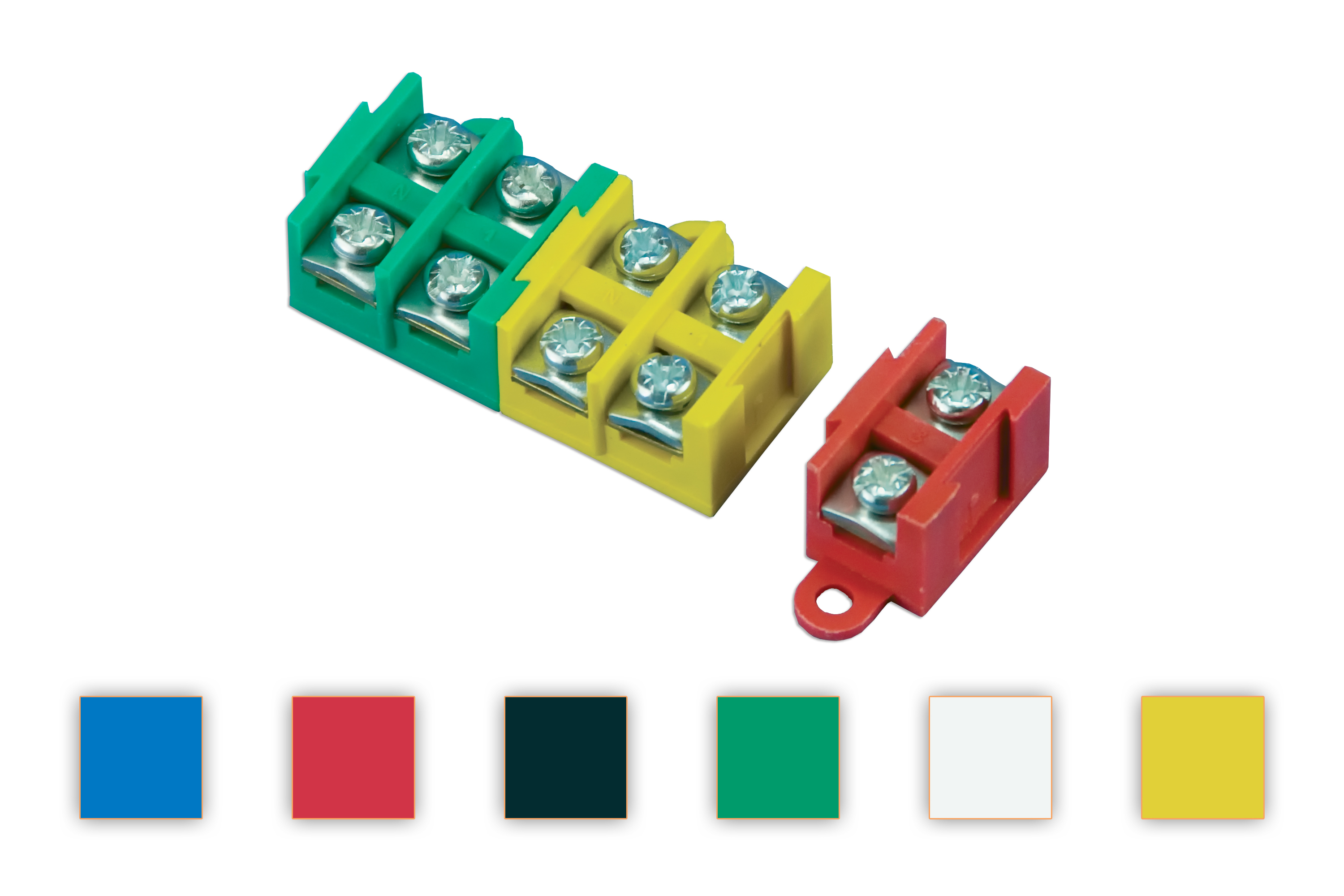 Klemmenleiste LZ fünffach, 5x1,5-4mm2, 32A, 400V, mehrfarbig