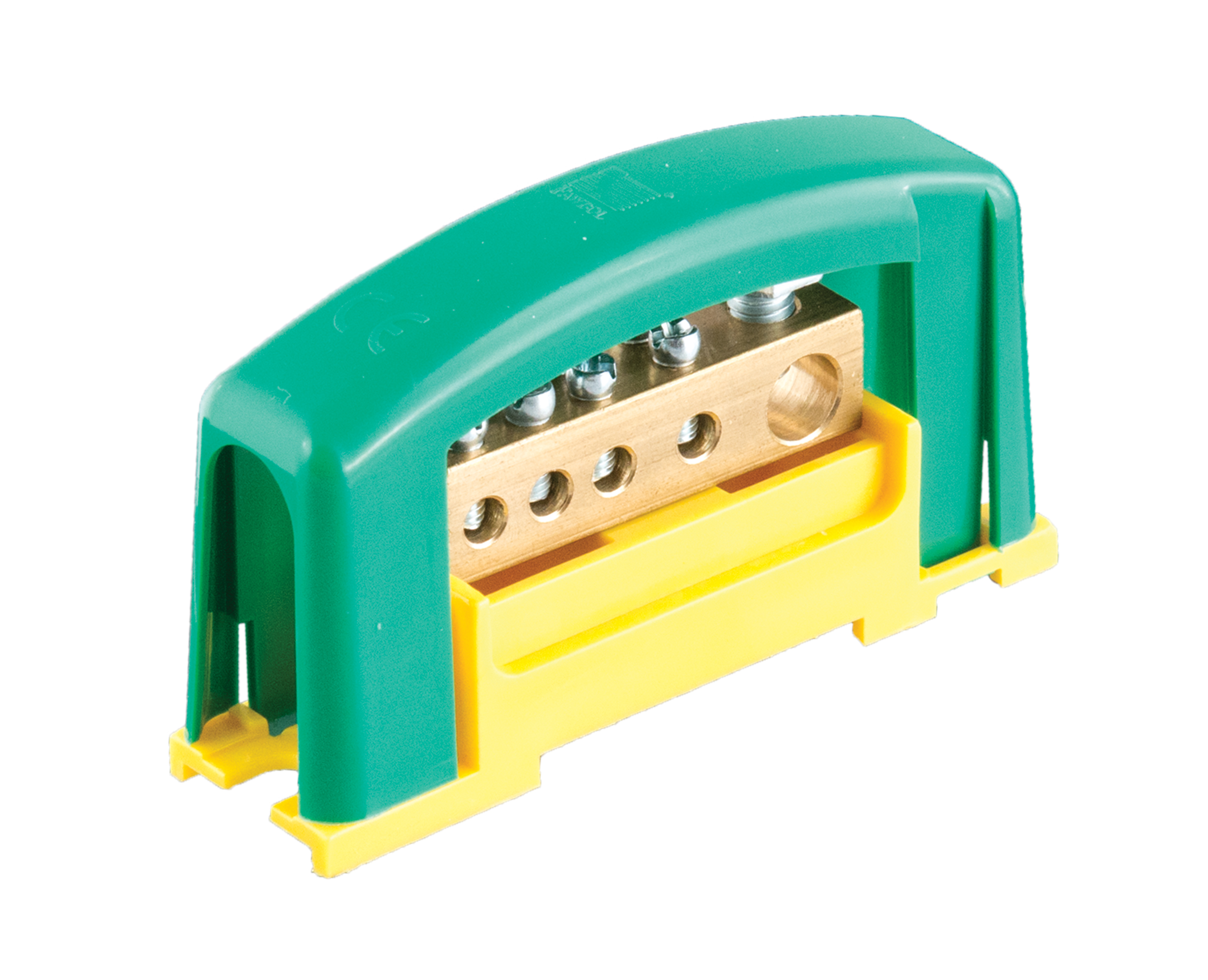 Schutz-/Stromklemme, 1x35mm2, 4x16mm2, 125A, 450V, gelb-grün – Pawbol