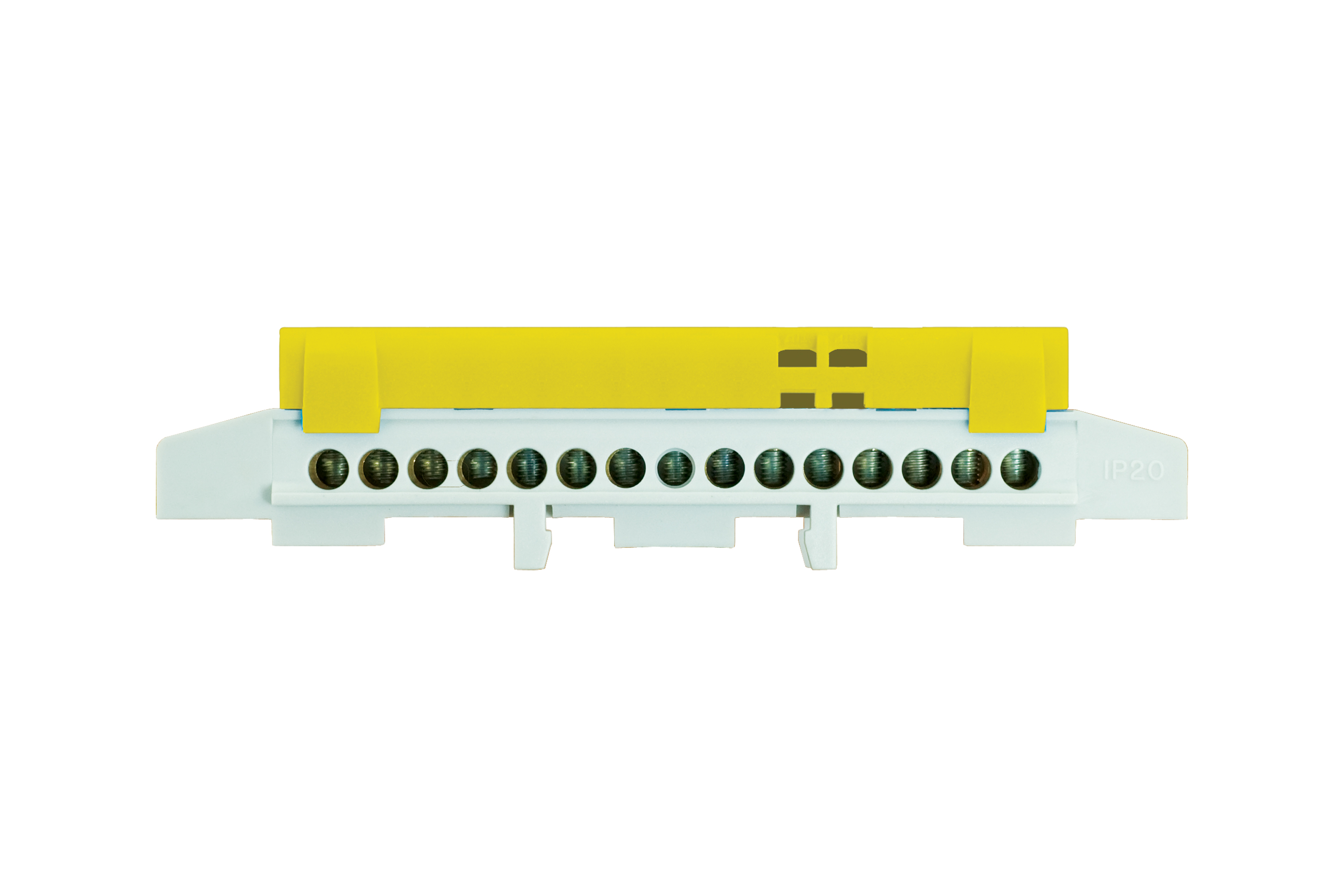 Schutzleiter-Klemmenleiste LZ 15/Ż, 15x16mm2, 32A, 400V, gelb, IP20 – Pawbol