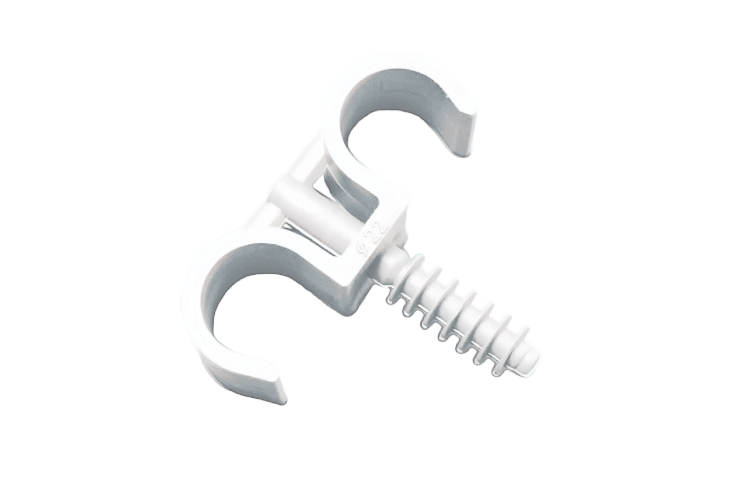 Montagehalter RING BIS 22/2, weiß, 100 Stück – Pawbol