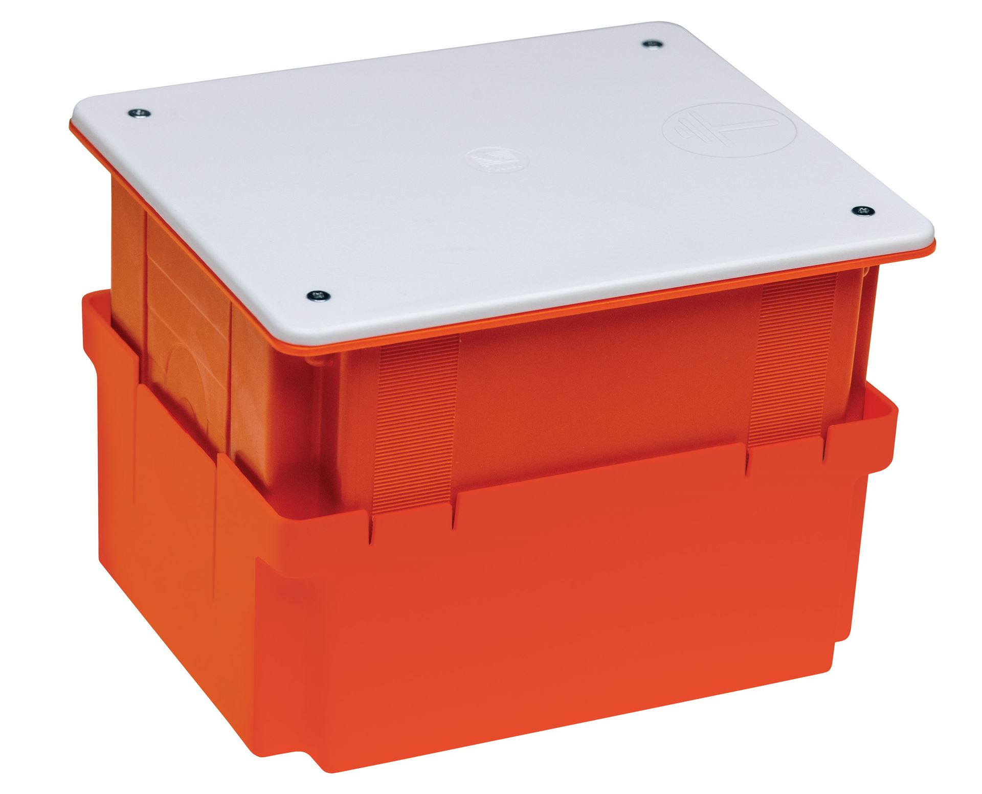 Dose für Blitzschutz-Trennstelle MINI, verstellbar, ohne Türen, 175x145x141mm, orange, IP20 – Pawbol