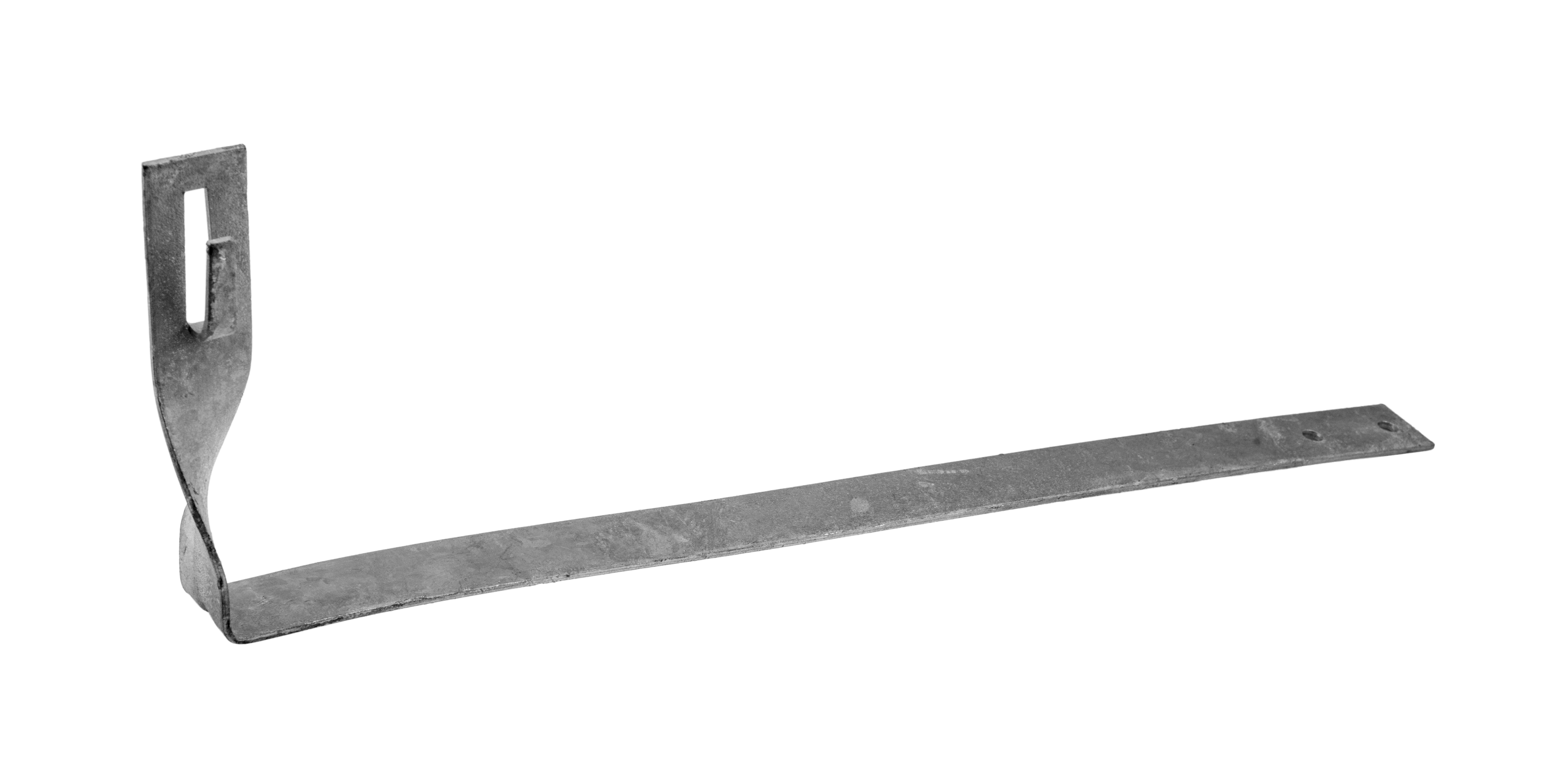 Dachziegelhalter, gedreht, Biegeklemme, 400mm, feuerverzinkt – Pawbol