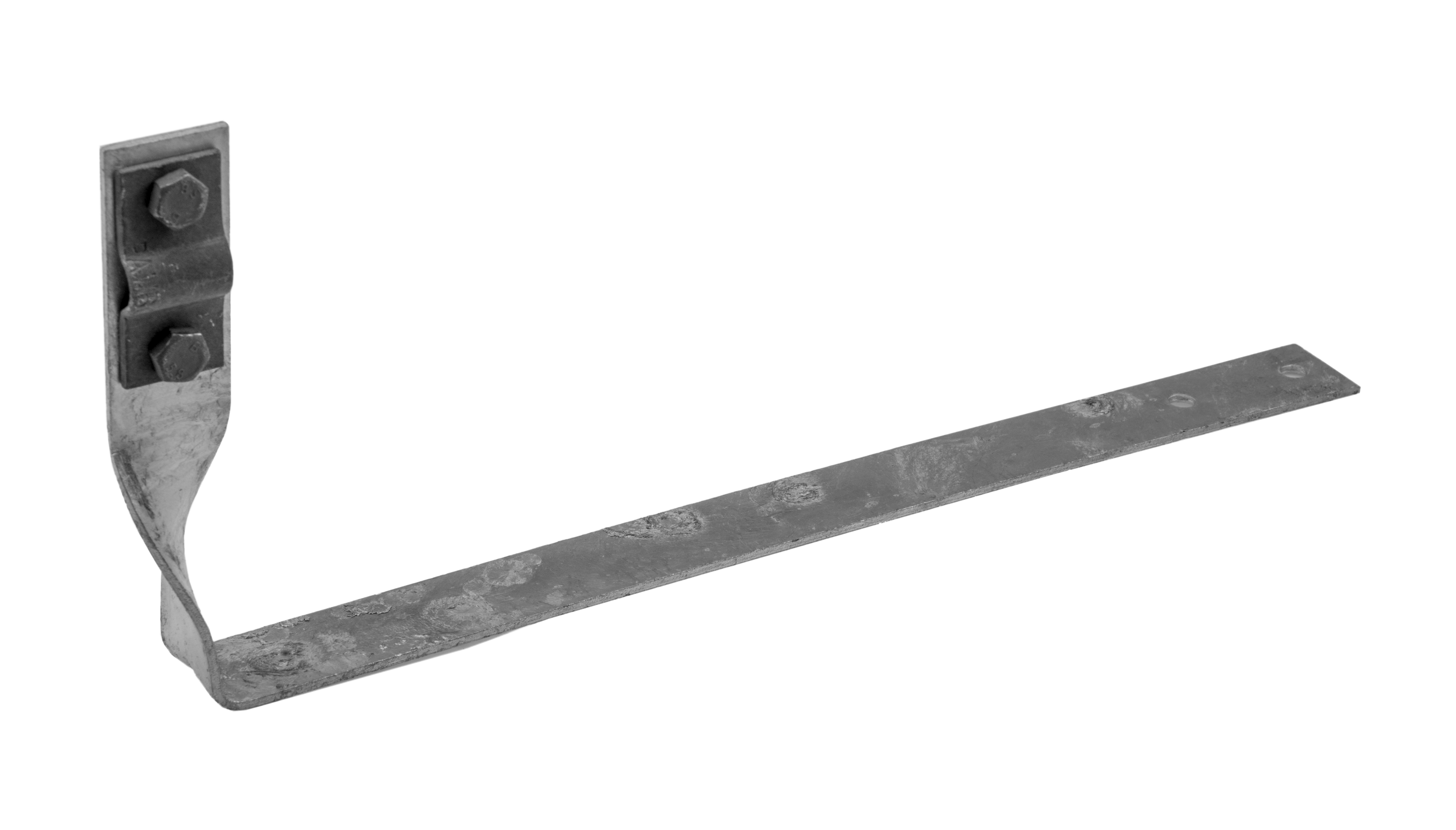 Dachziegelhalter, gedreht, Schraubklemme 2xM6, 280mm, feuerverzinkt – Pawbol