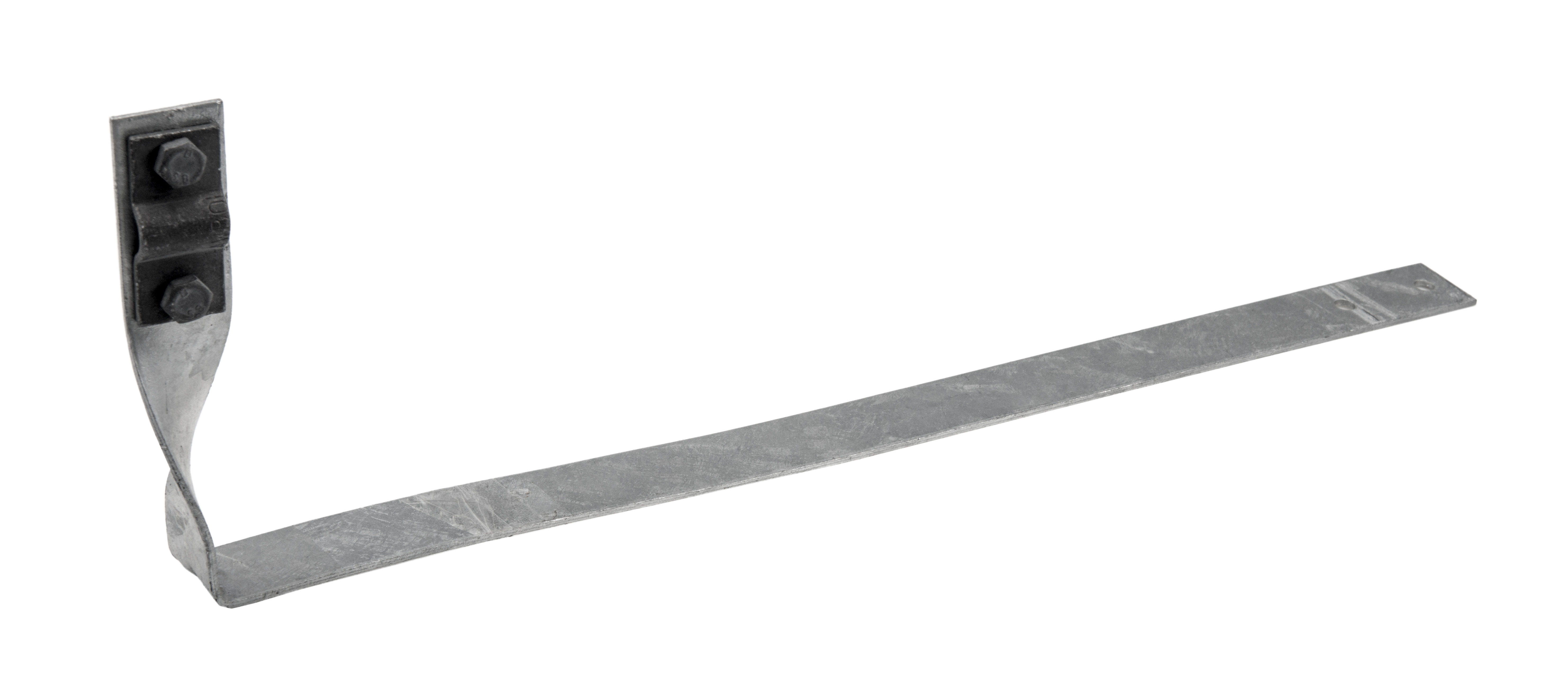 Dachziegelhalter, gedreht, Schraubklemme 2xM6, 400mm, feuerverzinkt – Pawbol