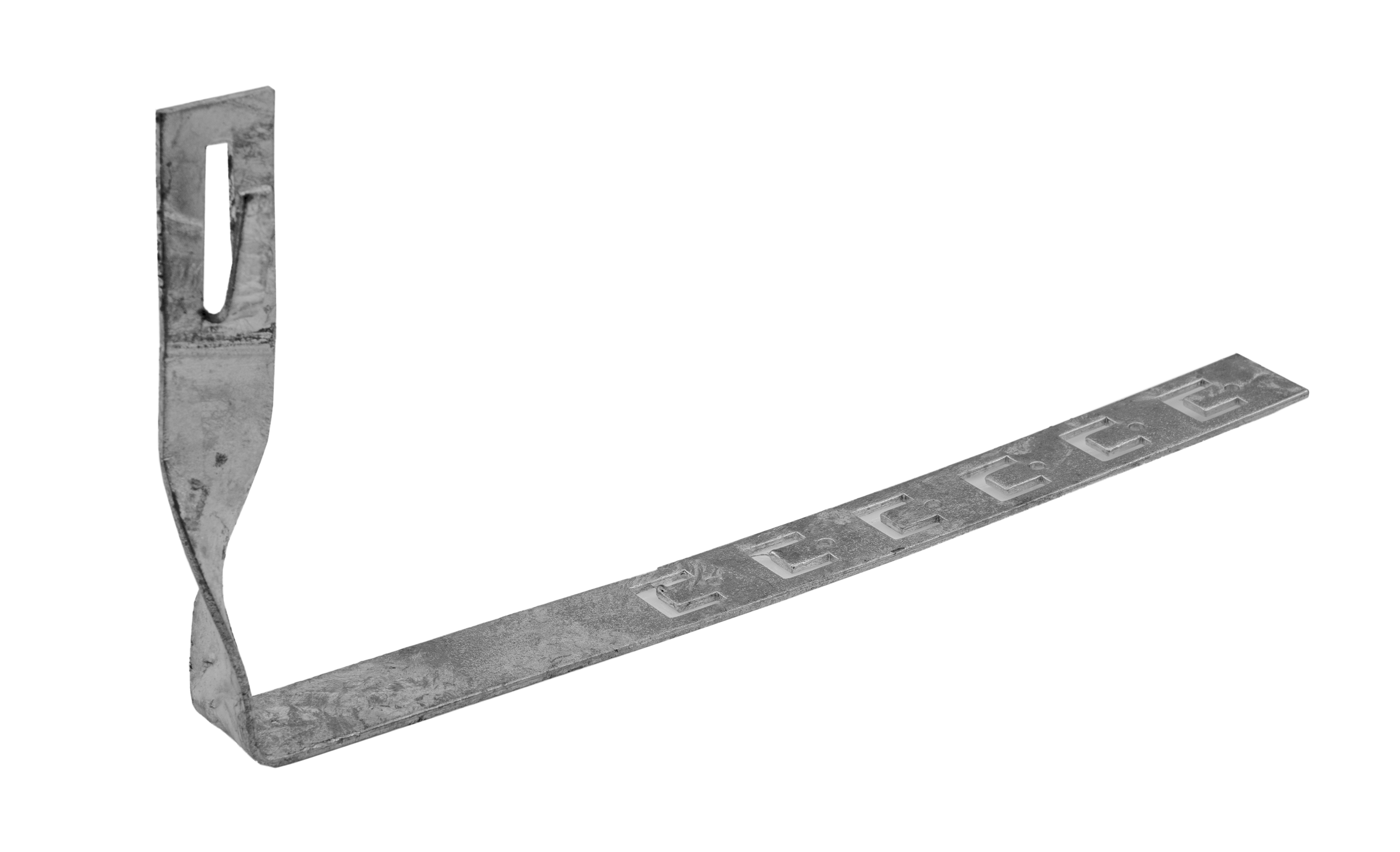 gedrehter Dachziegelhalter, verstellbar, Biegeklemme, 280mm, feuerverzinkt – Pawbol