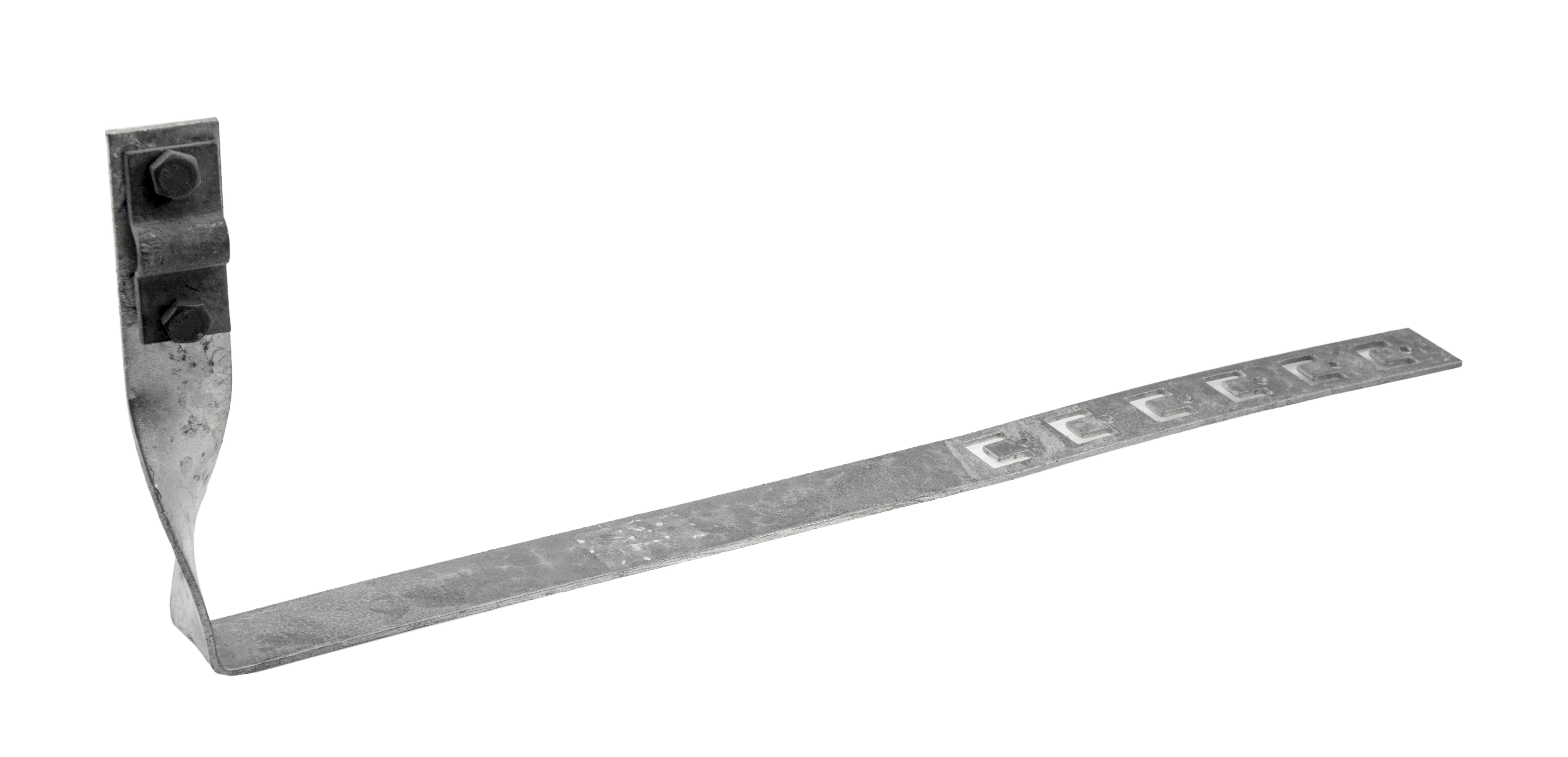 Dachziegelhalter, verstellbar, Schraubklemme 2xM6, 420mm, feuerverzinkt – Pawbol