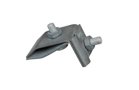 Falzhalter, Winkel, Schraubklemme 2xM10, thermodiffusionsverzinkt – Pawbol