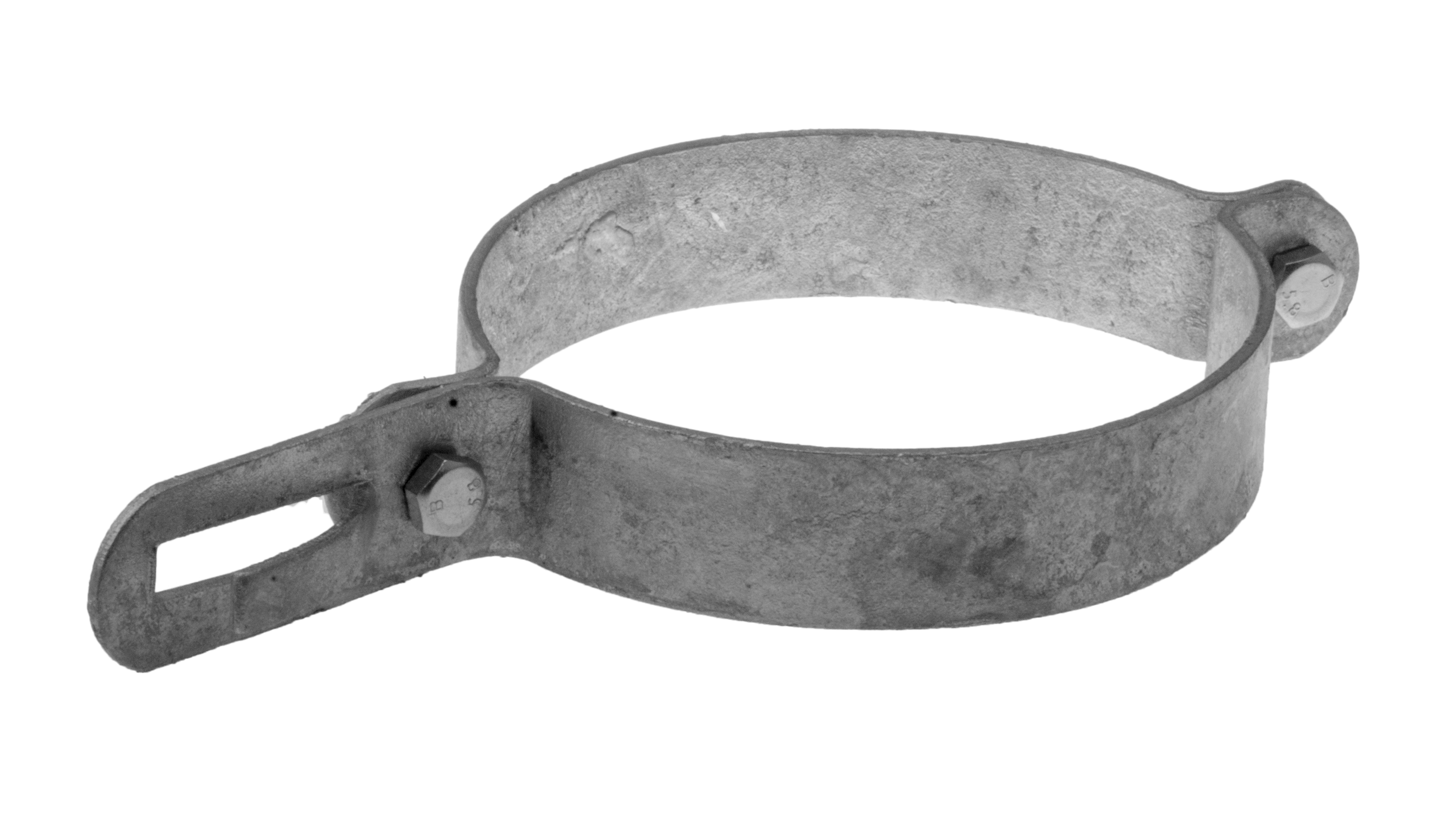 Fallrohrhalter, Biegeklemme, 100mm, feuerverzinkt – Pawbol