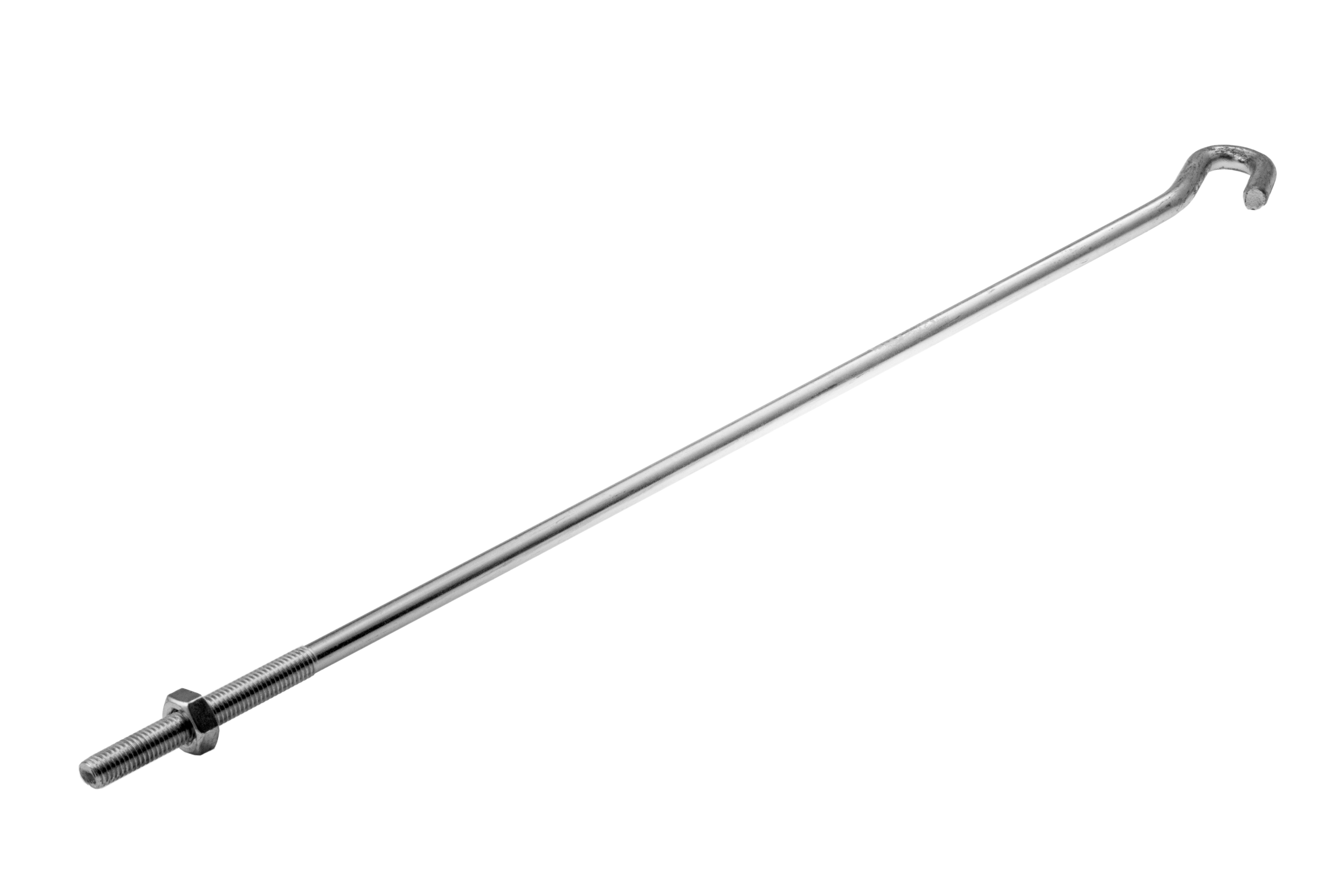 Spannhalter mit Haken, ∅10mm, 500mm, galvanisch verzinkt – Pawbol